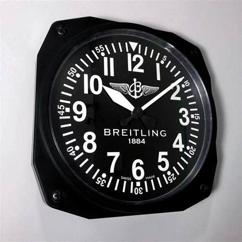 breitling cockpit wall clock|rolex clock wall.